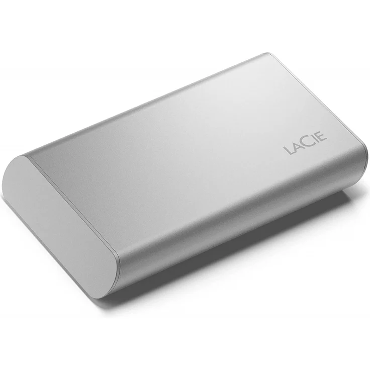 LaCie Portable SSD STKS500400 - Solid-State-Disk - 500 GB - extern (tragbar) - USB (USB-C Steckverbinder) - Moon Silver - mit Seagate Rescue Data Recovery – Bild 3