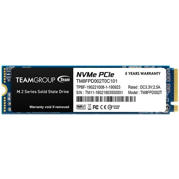 Team Group MP33 PRO M.2 2000 GB PCI Express 3.0 NVMe (TM8FPD002T0C101) – Bild 1
