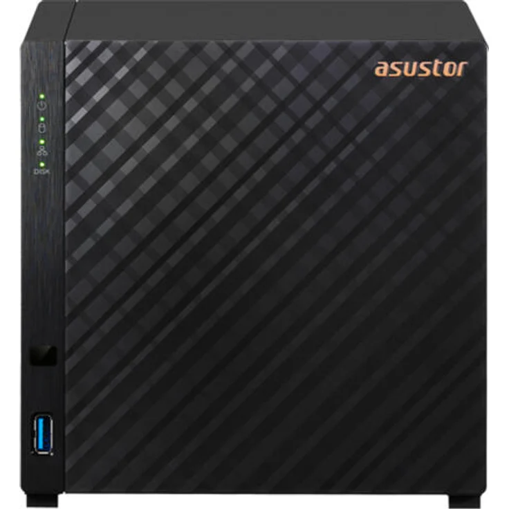 Asustor AS1104T NAS Kompakt Eingebauter Ethernet-Anschluss Schwarz RTD1296 (90IX01J0-BW3S00) – Bild 1