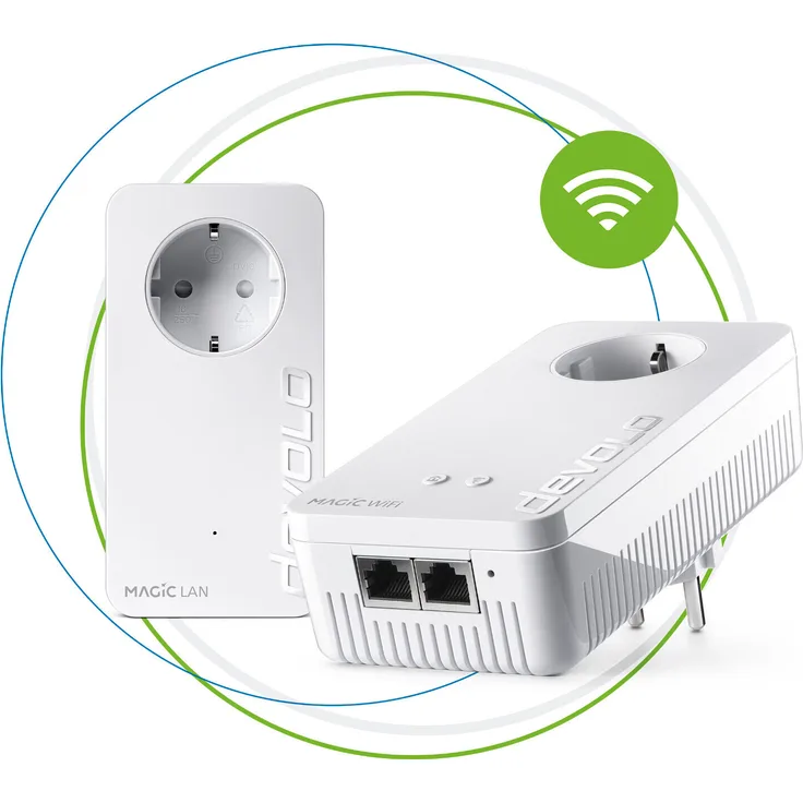 devolo Magic 2 WiFi 6 Starter Kit (2400 Mbit-s, 2x GB LAN, Mesh, Access Point)