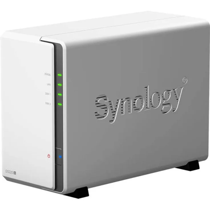 Synology DiskStation DS220j NAS Mini Tower Eingebauter Ethernet-Anschluss Weiß RTD1296 (DS220J)