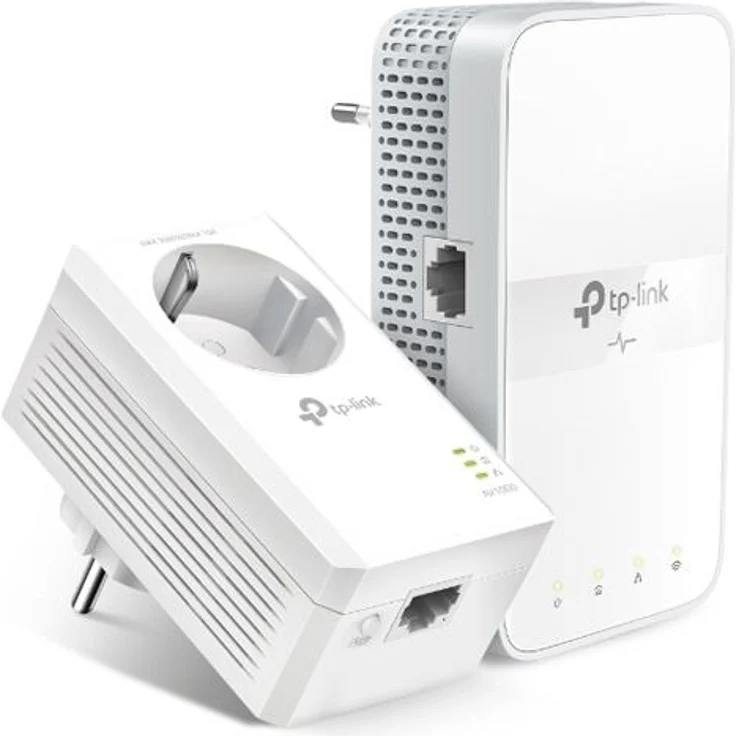 TP-Link TL-WPA7617 KIT AC1200 AV1000 Gigabit WLAN Powerline Adapter Kit Integrierte Steckdose – Bild 1