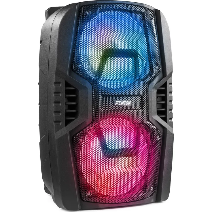 Fenton FT208LED Tragbares Soundsystem 2x 8''