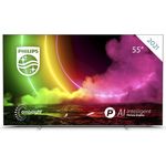 Philips 55OLED806-12 139 cm (55 Zoll) OLED Smart TV (Ultra HD, HDR, OLED) HD-Triple-Tuner (Sat, Antenne, Kabel) Modelljahr 2021 Energieklasse G (DE-Modell)