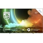 Philips 55OLED706 139 cm (55 Zoll) OLED Smart TV (Ultra HD, HDR, OLED) HD-Triple-Tuner (Sat, Antenne, Kabel) Modelljahr 2021 Energieklasse G (DE-Modell)
