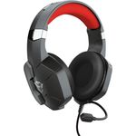 Trust GXT 323 Carus Over Ear Kopfhörer kabelgebunden (Schwarz, Rot)