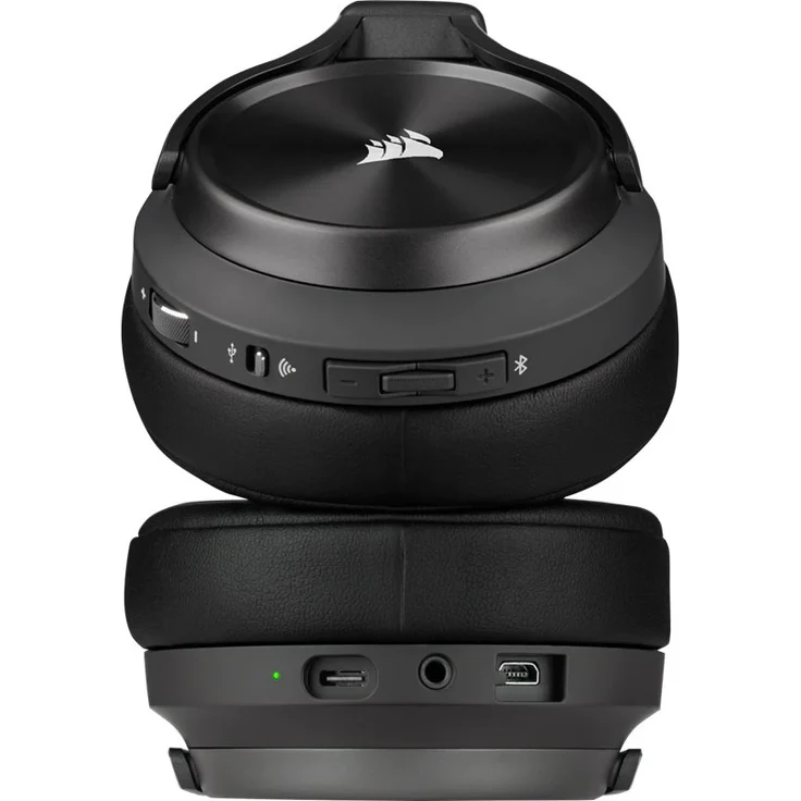 CORSAIR Gaming VIRTUOSO RGB XT - Headset - ohrumschließend - Bluetooth - 2,4 GHz Funkfrequenz - kabellos, kabelgebunden - USB, 3,5 mm Stecker - Slate – Bild 4