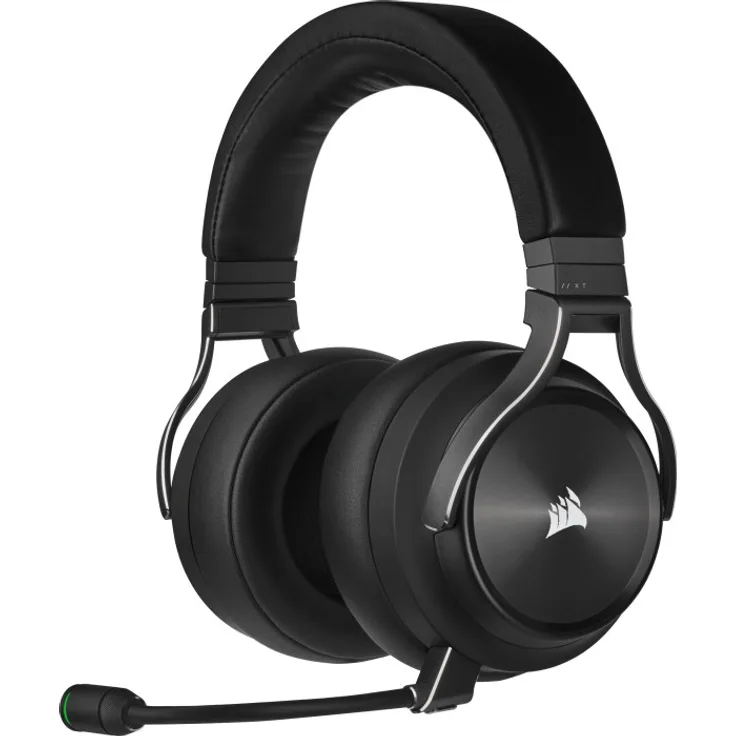 CORSAIR Gaming VIRTUOSO RGB XT - Headset - ohrumschließend - Bluetooth - 2,4 GHz Funkfrequenz - kabellos, kabelgebunden - USB, 3,5 mm Stecker - Slate