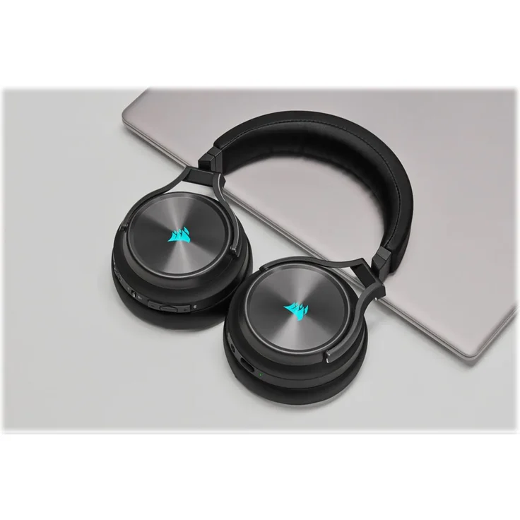 CORSAIR Gaming VIRTUOSO RGB XT - Headset - ohrumschließend - Bluetooth - 2,4 GHz Funkfrequenz - kabellos, kabelgebunden - USB, 3,5 mm Stecker - Slate – Bild 3