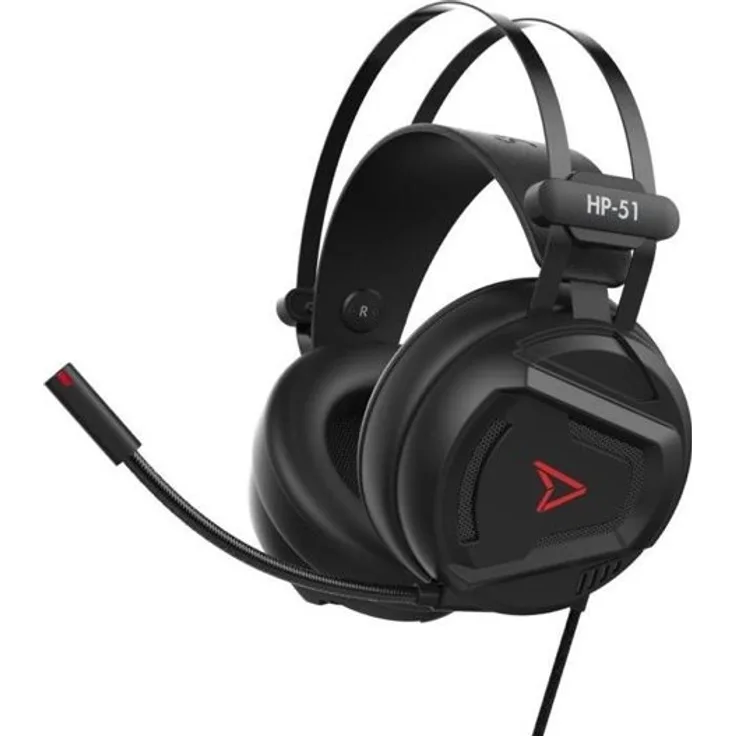 Steelplay HP51 Gaming Headset 3.5mm Klinke, USB schnurgebunden Over Ear Schwarz