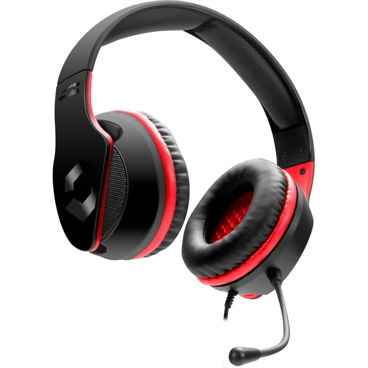 SpeedLink HADOW Gaming Headset 2x 3.5 Klinke (Mikro-Kopfh.) schnurgebunden Over Ear Schwarz – Bild 2