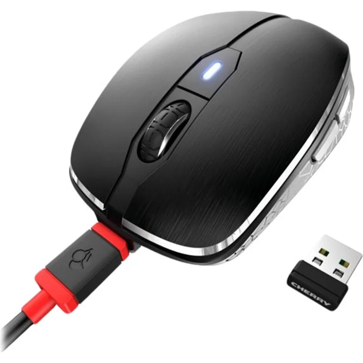 CHERRY MW 8C ADVANCED Maus Beidhändig RF kabellos + Bluetooth Optisch 3200 DPI (JW-8100) – Bild 4