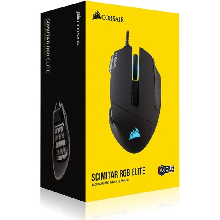 Corsair Scimitar RGB Elite Maus rechts USB Typ-A Optisch 18000 DPI (CH-9304211-EU) – Bild 11