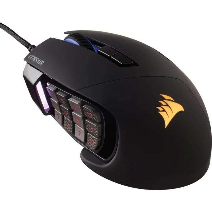 Corsair Scimitar RGB Elite Maus rechts USB Typ-A Optisch 18000 DPI (CH-9304211-EU) – Bild 1
