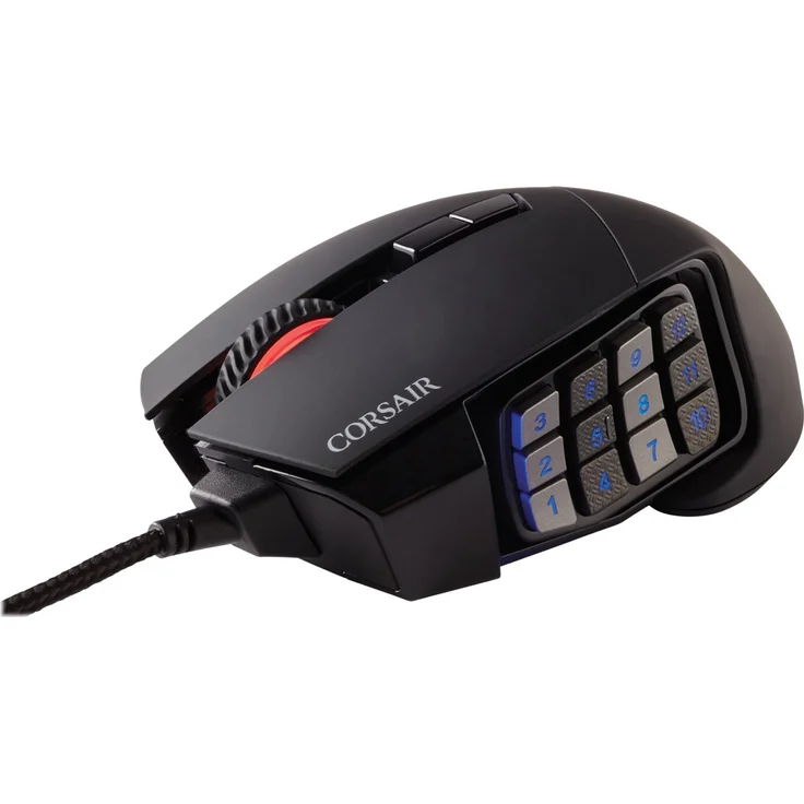 Corsair Scimitar RGB Elite Maus rechts USB Typ-A Optisch 18000 DPI (CH-9304211-EU) – Bild 3