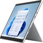 Microsoft Surface Pro 8 - 13 Zoll (2880 x 1920 Pixel) 120 Hz, Intel Core i5-1135G7, 8 GBGB RAM, 128 GBGB SSD, Windows 10 Pro 64-bit, Platin (8PN-00003)
