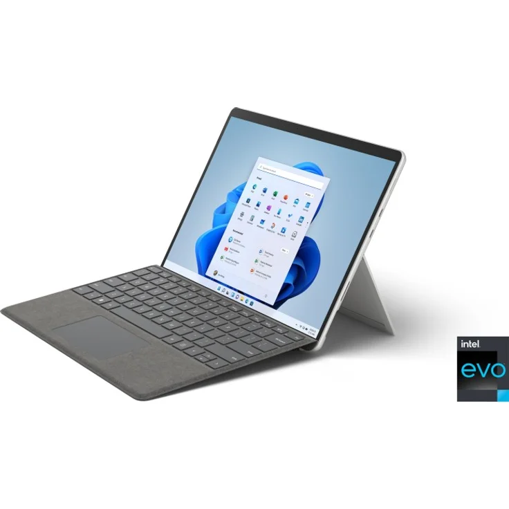 Microsoft Surface Pro 8 - 13 Zoll (2880 x 1920 Pixel) 120 Hz, Intel Core i5-1145G7, 16 GBGB RAM, 256 GBGB SSD, Windows 10 Pro 64-bit (Platin) – Bild 1
