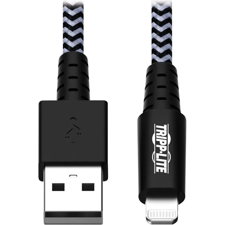 Tripp Lite M100-006-HD Hochleistung USB-A auf Lightning Daten-Ladekabel, MFi Zertifiziert - Stecker-Stecker, USB 2.0, 1,8 m (M100-006-HD)