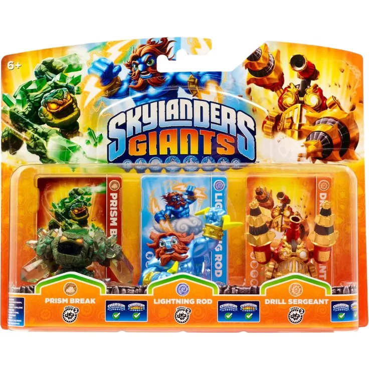 Activision Skylanders: Giants Figur Drill Sergeant + Prism Break + Lightning Rod 