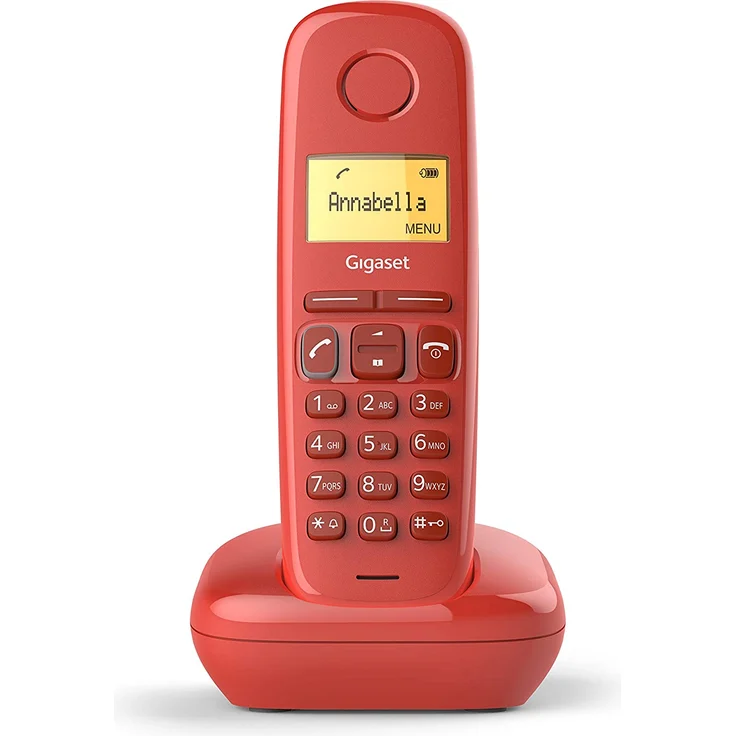Gigaset A170 DECT-Telefon - Kabelloses Mobilteil - 50 Eintragungen - Rot (S30852H2802D206) – Bild 1