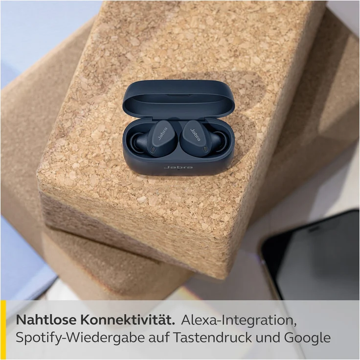 Jabra Elite 4 Active True Wireless In-Ear-Kopfhörer, Noise Cancelling, kabellos, IP57, Navy – Bild 5