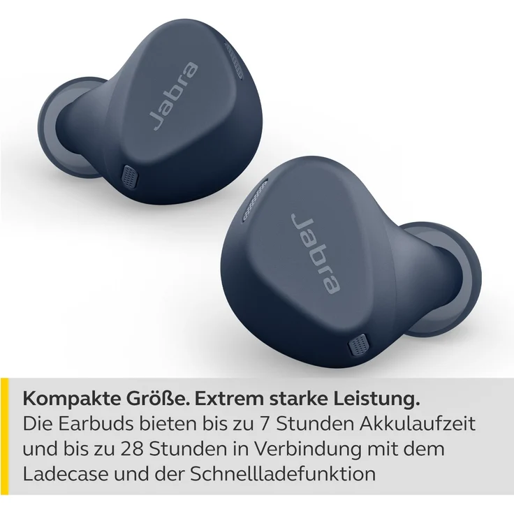 Jabra Elite 4 Active True Wireless In-Ear-Kopfhörer, Noise Cancelling, kabellos, IP57, Navy – Bild 6