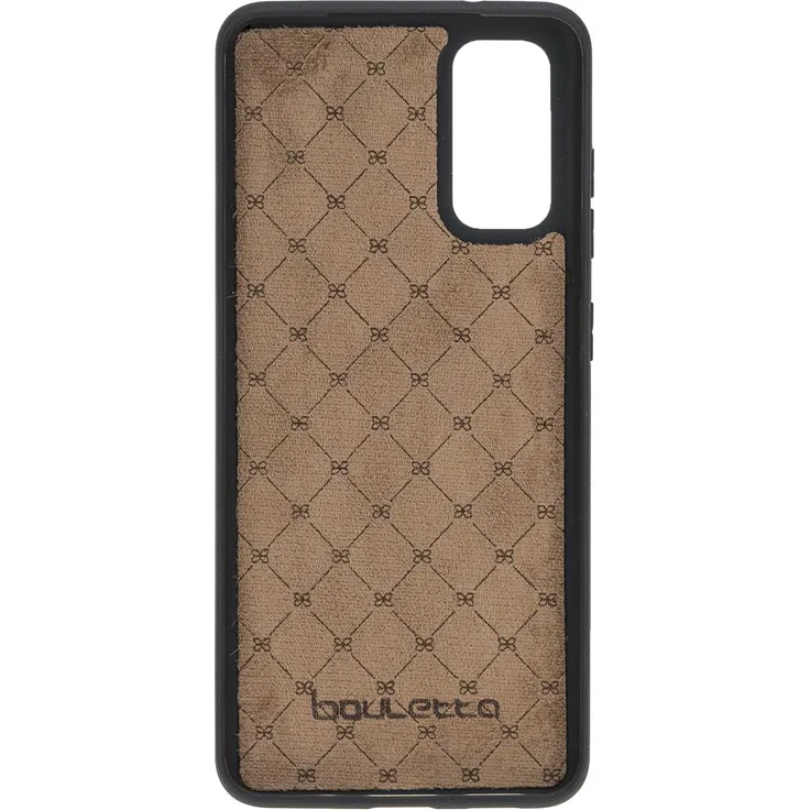 BURKLEY Bouletta Samsung Galaxy S20 - FLEX - Leder Hülle Bumper Cover - Schwarz