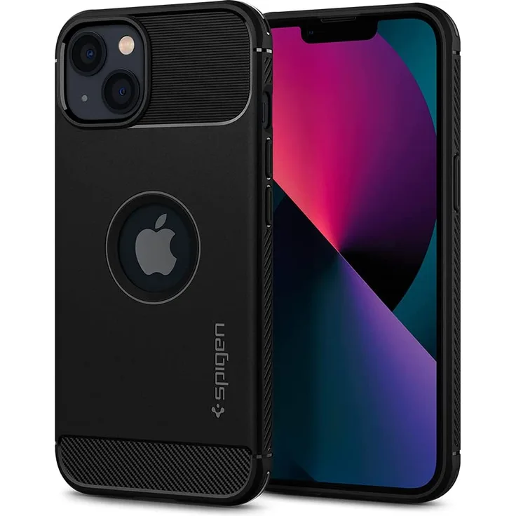 Spigen Rugged Armor für iPhone 13 matt black