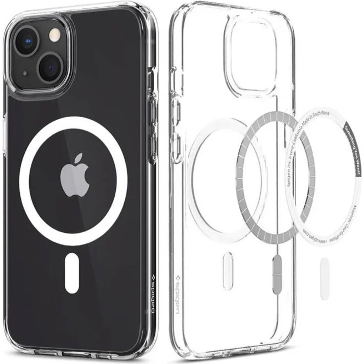 Spigen Ultra Hybrid MagSafe iPhone 13 White – Bild 1