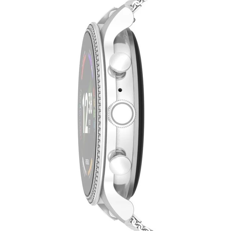 Fossil Gen 6 FTW6083 Smartwatch Damen, Edelstahlgehäuse, Silber – Bild 2