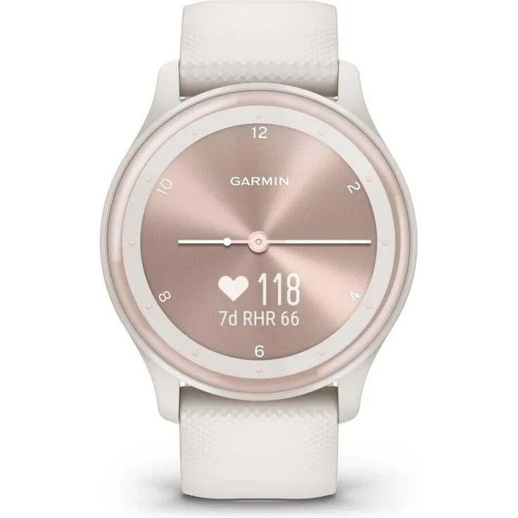 Garmin vívomove Sport Smartwatch Unisex, Einheitsgröße, Elfenbein-Perlgold – Bild 2