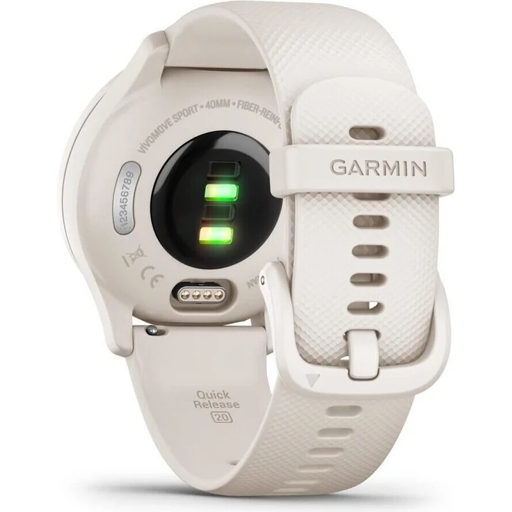 Garmin vívomove Sport Smartwatch Unisex, Einheitsgröße, Elfenbein-Perlgold – Bild 4