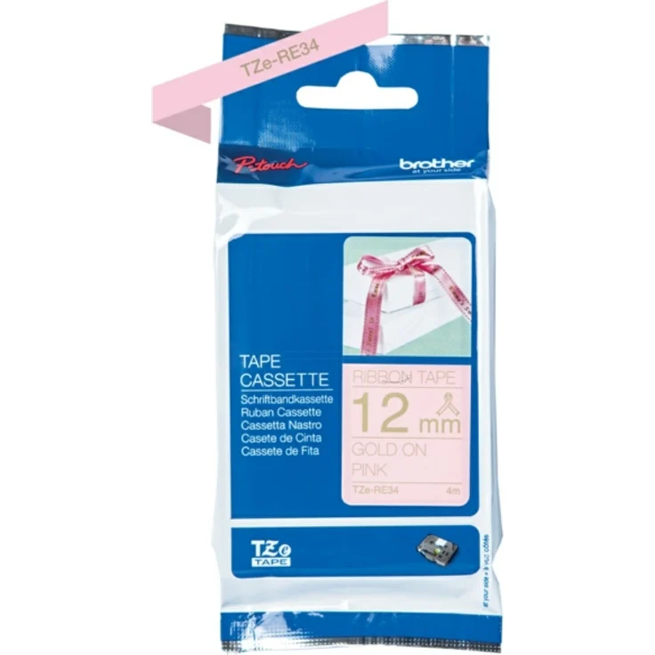 Brother TZE-RE 34 Druckerzubehör gold pink original - Preisvergleich – Bild 1