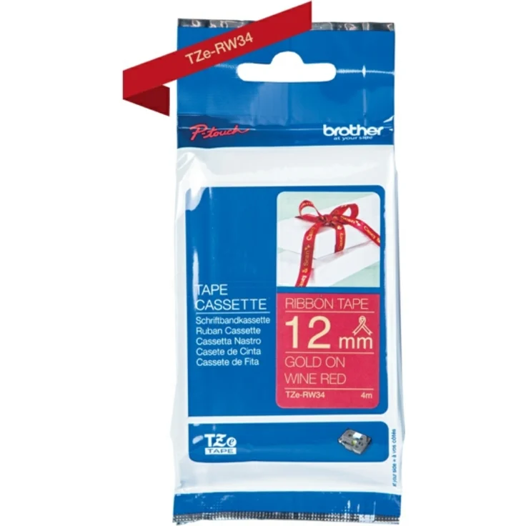 Brother TZE-RW 34 Druckerzubehör red gold original – Bild 1