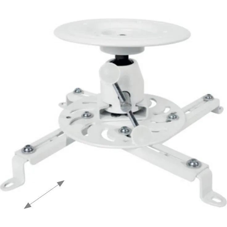 HAGOR Beamfix II Beamer Deckenhalter ohne Verlaengerung neigbar-schwenkbar-drehbar 135mm Deckenabstand 10kg max Traglast
