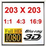 110-'-' Projektionsleinwand 203CM Beamerleinwand Rolloleinwand Beamer Heimkino 1:1