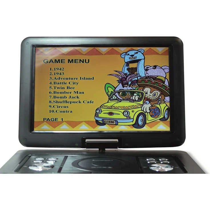 Soundmaster PDB1600 Tragbarer DVD-Player DVB-T2 HD-Tuner 15.4-'-' TFT Bildschirm – Bild 2