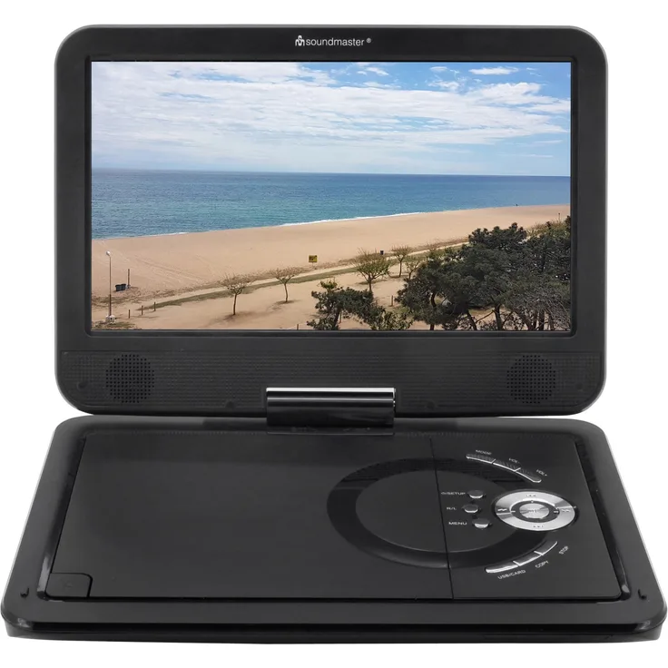 Soundmaster DVD-Player tragbar m.DVB-T2 HD-Tuner PDB1910SW sw, PDB1910SW