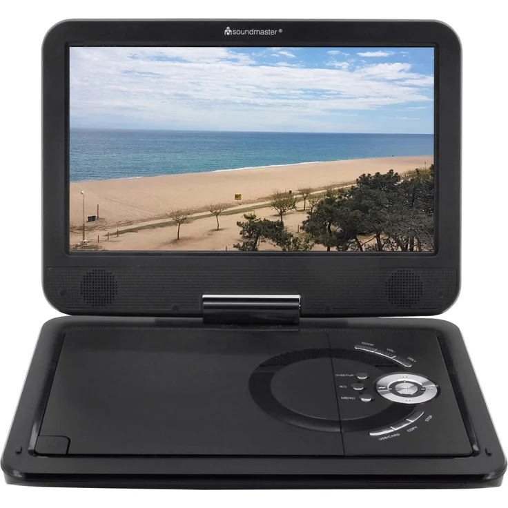 Soundmaster DVD-Player tragbar m.DVB-T2 HD-Tuner PDB1910SW sw, PDB1910SW – Bild 1