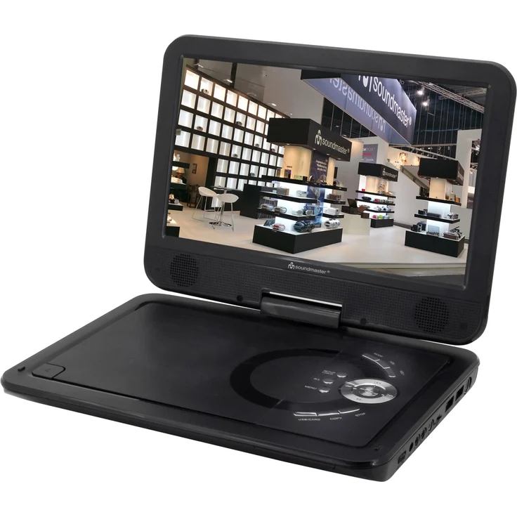 Soundmaster DVD-Player tragbar m.DVB-T2 HD-Tuner PDB1910SW sw, PDB1910SW – Bild 2