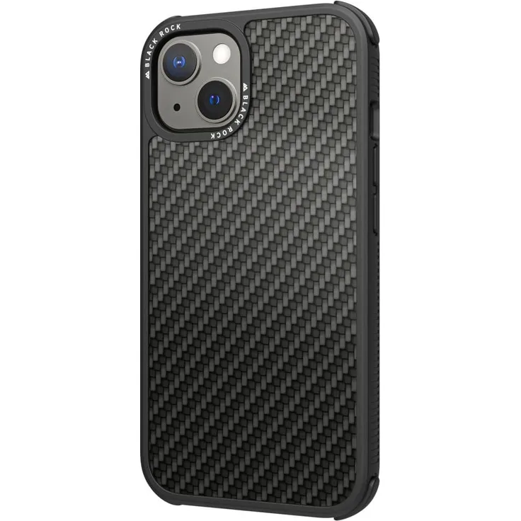 Black Rock ''Robust Real Carbon'' für Apple iPhone 13 Schwarz