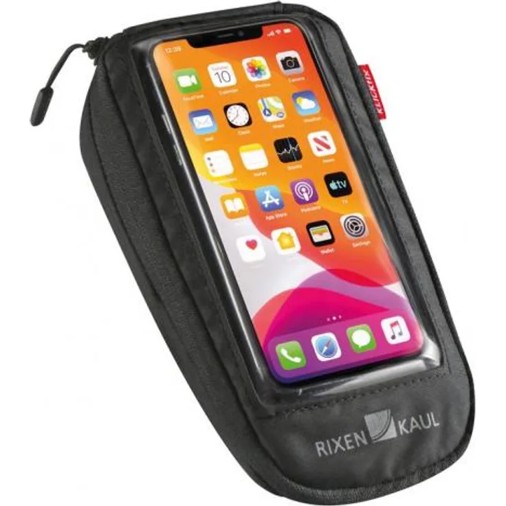 KLICKfix Phone Bag Comfort M KLICKfix mit Adapter transparent-schwarz, mit Drehkupplung
