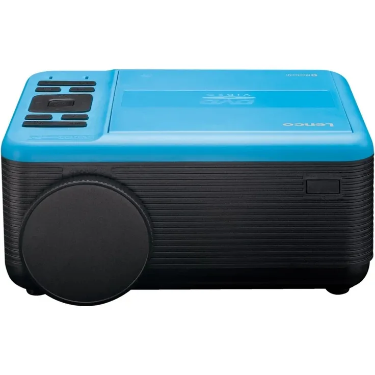 Beamer LENCO LPJ-500BU, blau-schwarz, mit eingebautem DVD-Player