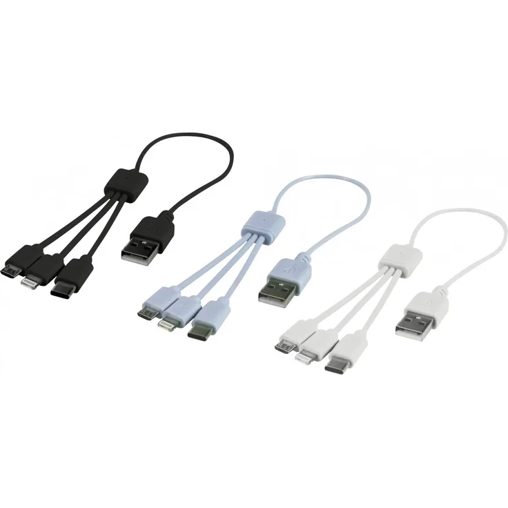 Cartrend Ladekabel 3in1 USB für Smartphones