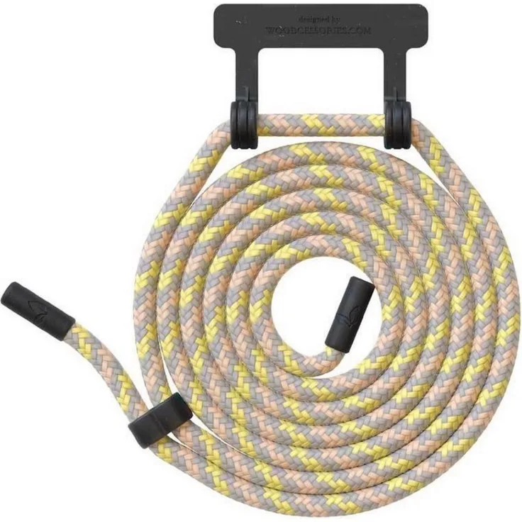 Woodcessories Lanyard für Change Case, schwarz-gelb