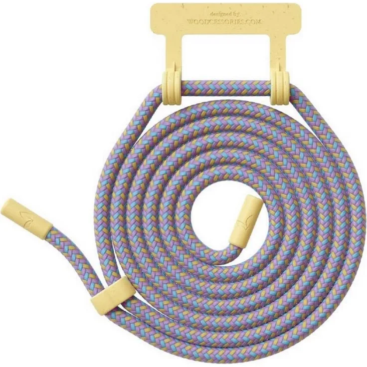 Woodcessories Lanyard für Change Case, gelb-lila