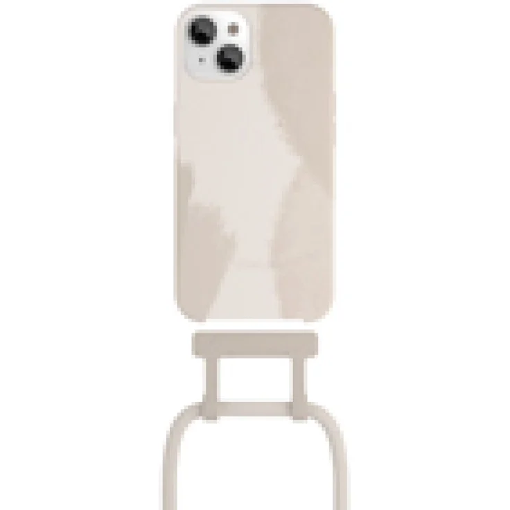 Woodcessories Change Case Batik für iPhone 13 mini, creme weiß