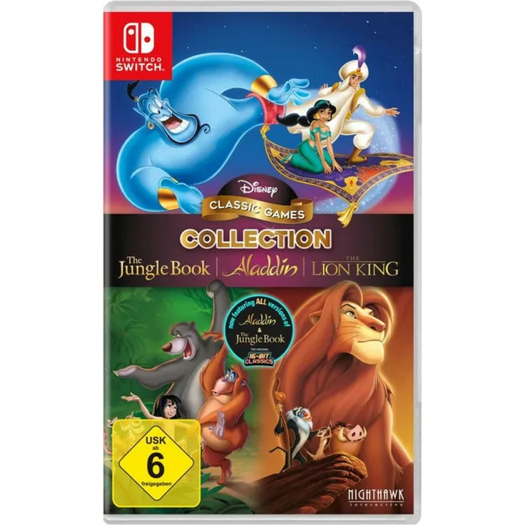 Disney Classic Games: The Jungle Book + Aladdin + The Lion King (Switch) 