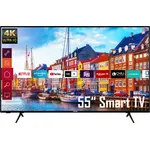Telefunken D55U551N1CWI 139 cm (55 Zoll) LED Smart TV (Ultra HD, HDR, Edge-LED) HD-Triple-Tuner (Sat, Antenne, Kabel) Energieklasse G (DE-Modell)