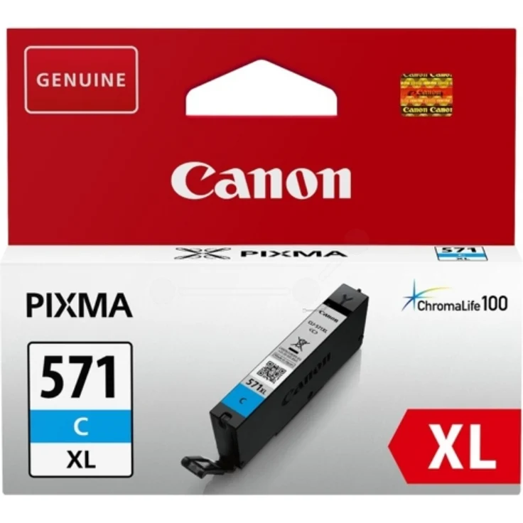 Canon CLI-571 CXL / 0332 C 004 Tintenpatrone cyan original – Bild 1